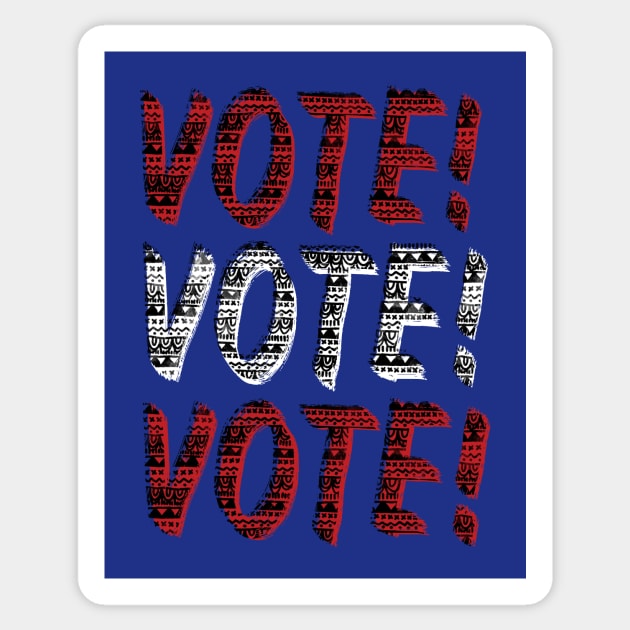 VOTE VOTE VOTE! Sticker by IllustratedActivist